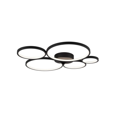 Rondo lampa sufitowa LED 49W 5600lm 3000K czarna 622610532 TRIO lighting