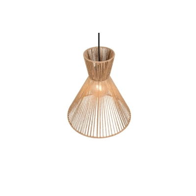 Rosalie lampa wisząca 1xE27 czarna, brązowa R36191036