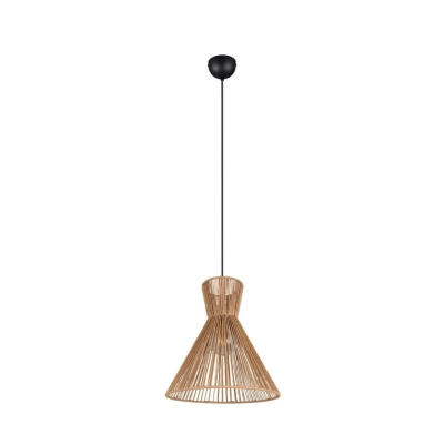 Rosalie lampa wisząca 1xE27 czarna, brązowa R36191036