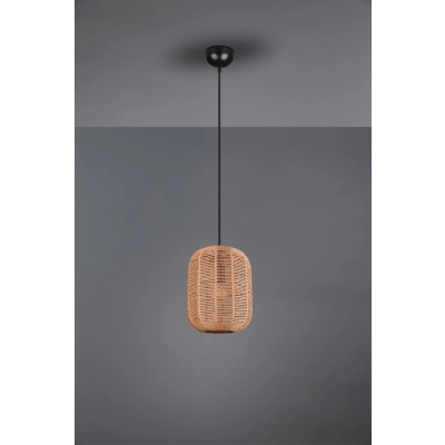 Runa lampa wisząca 1xE27 czarna, brązowa 303000132