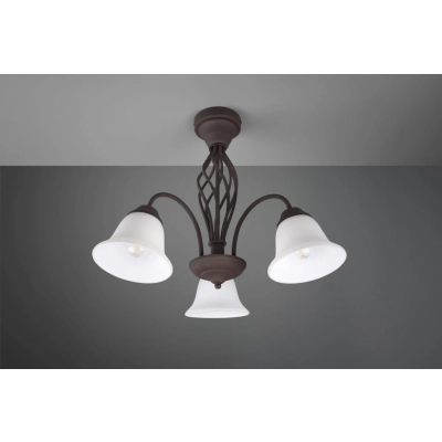 Rustica lampa sufitowa 3xE14 miedziana, biała  601000324