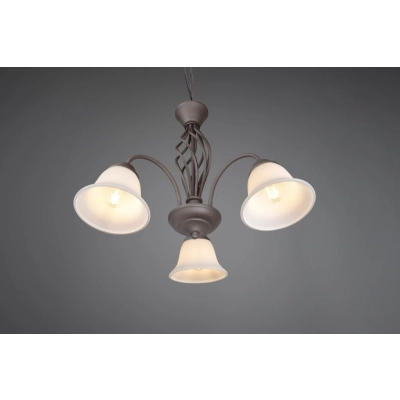 Rustica lampa wisząca 3xE14 miedziana, biała  101000324