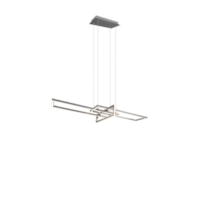 Salinas lampa wisząca LED 34W 4200lm 3000K srebrna 320310307 TRIO lighting
