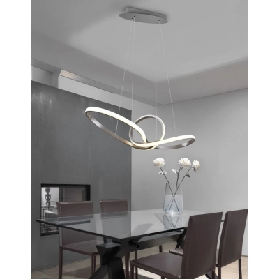 Sansa lampa wisząca LED 28W 3200lm 3000K srebrna R32751107