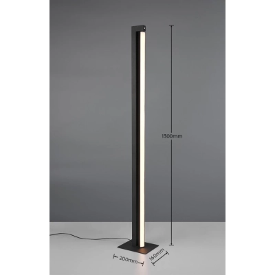 Seeker lampa podłogowa LED 21W 2350lm 2300K, 3000K, 4000K czarna 448810132