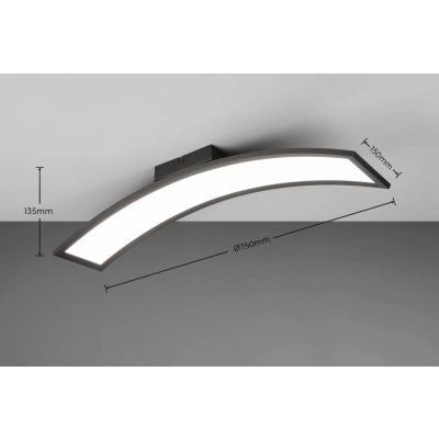 Sigma lampa sufitowa LED 21W 2600lm 3000K czarna R64861132