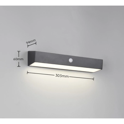 Silves Hybrid kinkiet LED 6W 700lm 4000K czarny R23306102