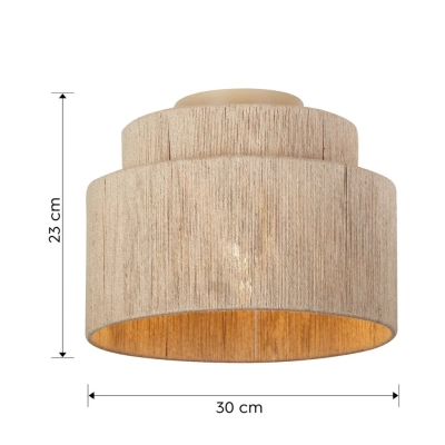 Smilla lampa sufitowa 1xE27 naturalna, beżowa 666800136
