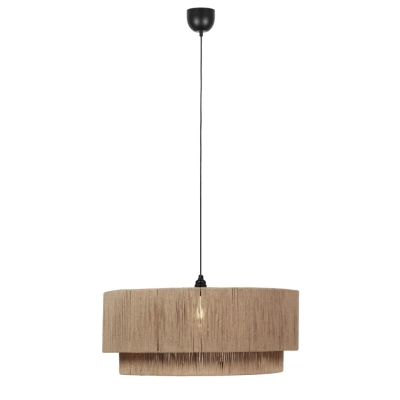 Smilla lampa wisząca 1xE27 naturalna, czarna 366890136