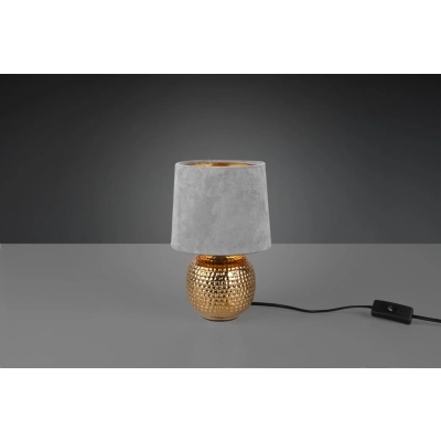 Sophia lampka stołowa 1xE14 złota, szara R50821011