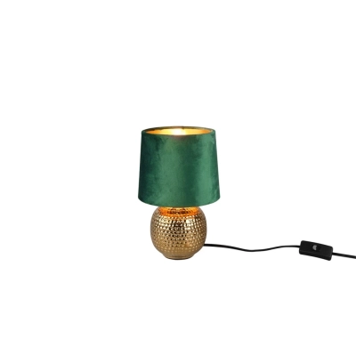 Sophia lampka stołowa 1xE14 złota, zielona R50821015 TRIO lighting