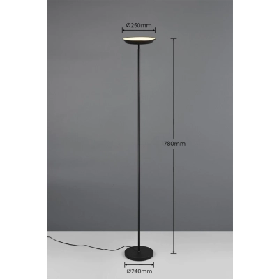 Specter lampa podłogowa LED 17W 1900lm 2700K-6500K czarna R47841132