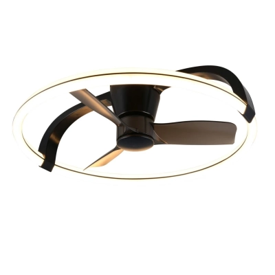 Stockholm lampa sufitowa wentylator LED 37W 4300lm 2700K-6500K czarna R64262132 TRIO lighting