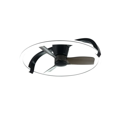 Stockholm lampa sufitowa wentylator LED 37W 4300lm 2700K-6500K czarna R64262132
