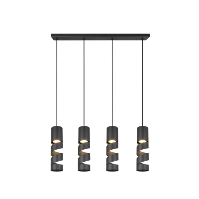 Stream lampa wisząca 4xGU10 czarna 364000432