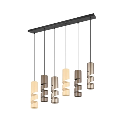 Stream lampa wisząca 6xGU10 czarna 364000617