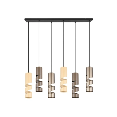 Stream lampa wisząca 6xGU10 czarna 364000617