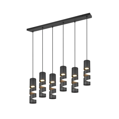 Stream lampa wisząca 6xGU10 czarna 364000632 TRIO lighting