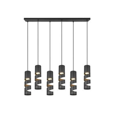 Stream lampa wisząca 6xGU10 czarna 364000632