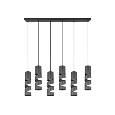Stream lampa wisząca 6xGU10 czarna 364000632