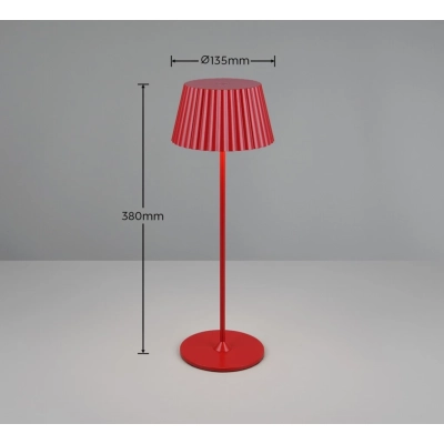 Suarez lampa podłogowa LED 2W 200lm 3000K czerwona R57706110