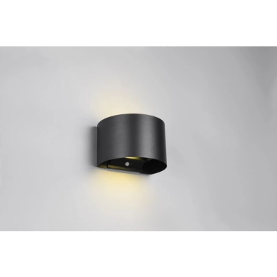 Talent kinkiet 2 LED 2x6W 2x50lm 3000K czarny R27769132 wbudowany czujnik ruchu