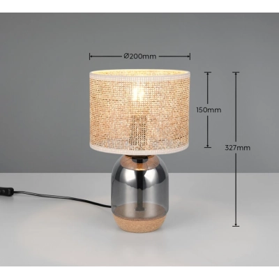Tara lampka stołowa 1xE27 srebrna 564900157