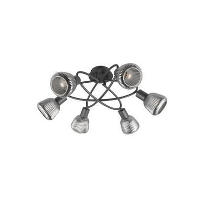 Tarifa lampa sufitowa 6xE14 czarna 662800632