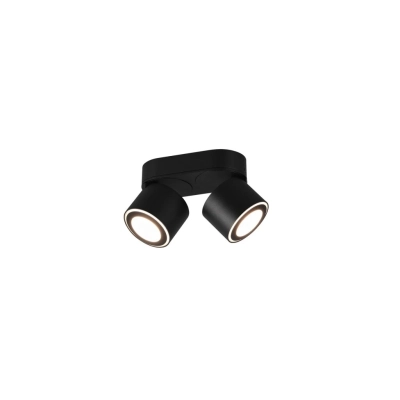 Taurus lampa sufitowa LED 2x3,5W 2x340lm, 2x1,5W 110lm 3000K czarna 652910232 TRIO lighting