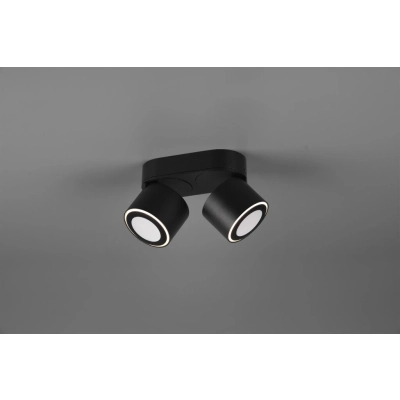 Taurus lampa sufitowa LED 2x3,5W 2x340lm, 2x1,5W 110lm 3000K czarna 652910232