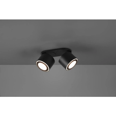 Taurus lampa sufitowa LED 2x3,5W 2x340lm, 2x1,5W 110lm 3000K czarna 652910232