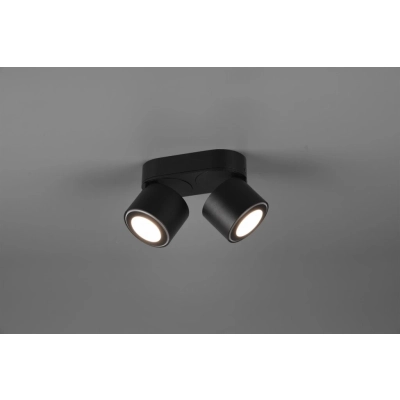 Taurus lampa sufitowa LED 2x3,5W 2x340lm, 2x1,5W 110lm 3000K czarna 652910232