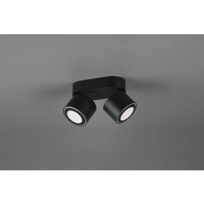 Taurus lampa sufitowa LED 2x3,5W 2x340lm, 2x1,5W 110lm 3000K czarna 652910232