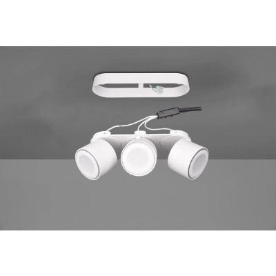 Taurus lampa sufitowa LED 3x3,5W 2x340lm, 3x1,5W 110lm 3000K biała 652910331