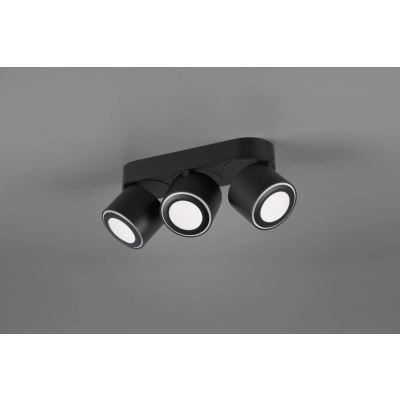 Taurus lampa sufitowa LED 3x3,5W 2x340lm, 3x1,5W 110lm 3000K czarna 652910332