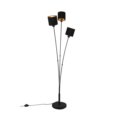 Tommy lampa podłogowa 3xE14 czarna, złota R46333979 TRIO lighting