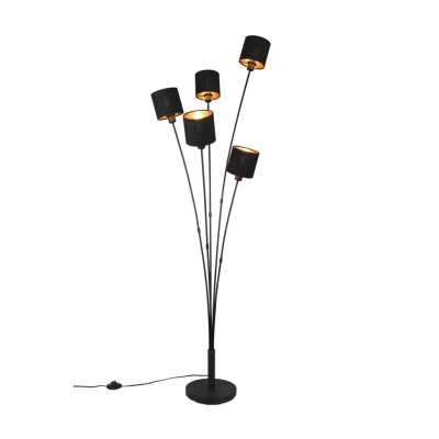 Tommy lampa podłogowa 5xE14 czarna, złota R46335979 TRIO lighting
