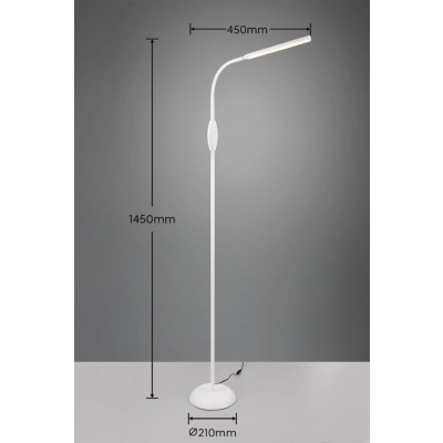 Toro lampa podłogowa LED 5W 700lm 3000K, 4000K, 5000K biała R47641101