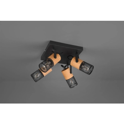 Tosh lampa sufitowa 4xE14 czarna 804300432
