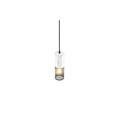 Tosh lampa wisząca 1xE27 czarna, biała 304300134
