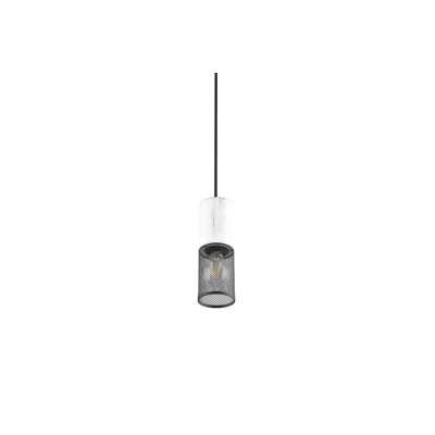 Tosh lampa wisząca 1xE27 czarna, biała 304300134