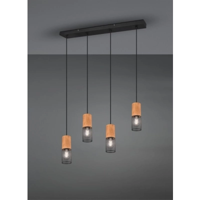 Tosh lampa wisząca 4xE27 czarna 304300432 TRIO lighting