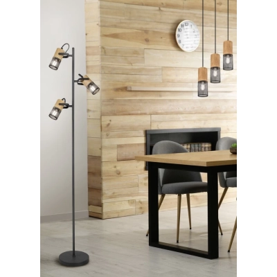 Tosh lampa wisząca 3xE27 czarna 304330332