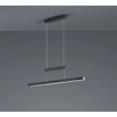 Trajan lampa wisząca LED 45W 5300lm 2700K-5000K czarna 375310502