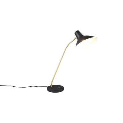 Traveller lampka stołowa 1xE27 czarna, złota 563400180