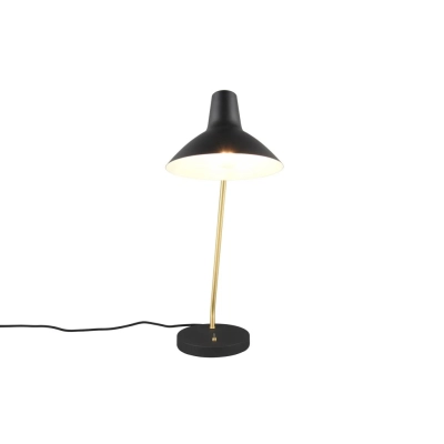 Traveller lampka stołowa 1xE27 czarna, złota 563400180