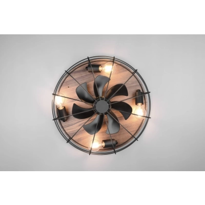 Trondheim lampa sufitowa wentylator 4xE27 czarna R61105032