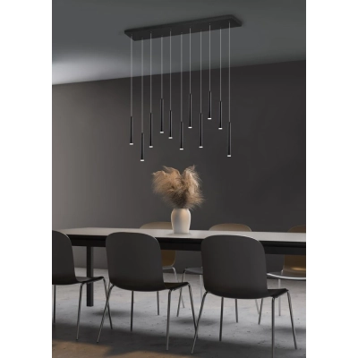 Tubular lampa wisząca LED 11x2,5W 11x220lm 3000K czarna 321611132