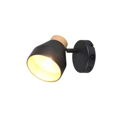 Valentin kinkiet 1xE14 czarny, drewno R81921732 TRIO lighting