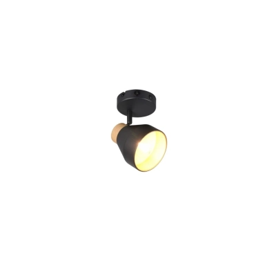 Valentin kinkiet 1xE14 czarny, drewno R81921732